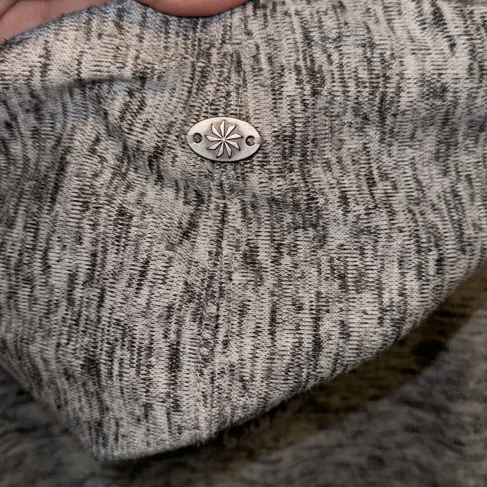 Athleta Batwing & Robin Hooded Pullover Grey Marbled Size Small - Picture 7 of 7